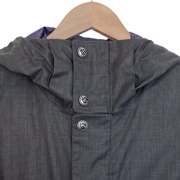 BURTON DryRide Da Nang Hooded Performance Ski Snowboard Jacket Charcoal Gray - Picture 3 of 12